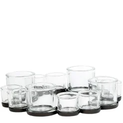 Eisen Windlicht Ennis rund, 12 Gläser, 100cm, Ø35, WMG Grünberger