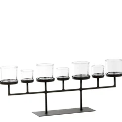 Eisen Windlicht Tizio hoch, 7 Gläser, 65cm, WMG Grünberger