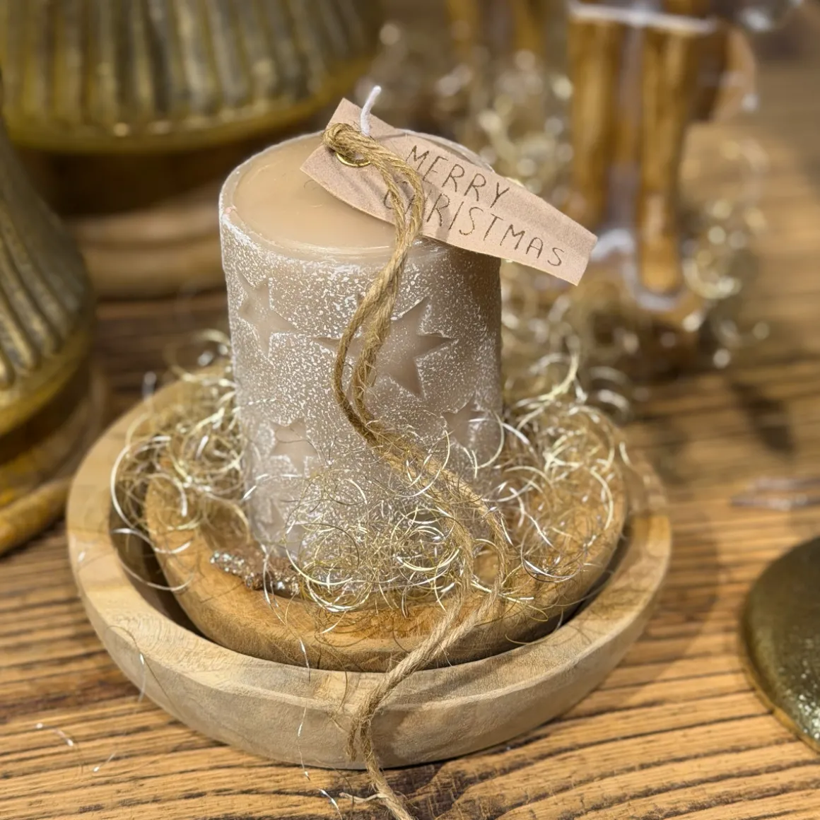 Engelshaar gelockt champagner, Lametta gelockt, 15gr Beutel