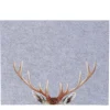 Filz Tischset Hirsch Aspen, Hirschgeweih, hellgrau, 45x35cm, Boltze Home Collections
