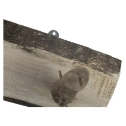 Garderobe Naturholz Holzgarderobe mit 5 Äste, 73cm, Mars & More