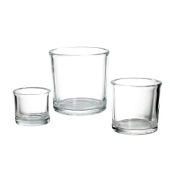 Glas Windlicht, Heavy, 12x12cm, WMG Grünberger