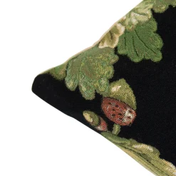 Gobelin Kissen Eichhörnchen, Eichhörnchen mit Tannenzapfen, schwarz, 45x45cm, Mars & More