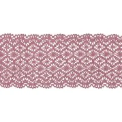 Halbach Tischläufer Baumwoll-Häckelspitze pale berry