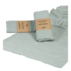 Halbach Tischläufer sage green, Baumwoll-Optik, 44cmx160cm