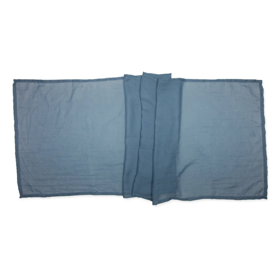 Halbach Tischläufer washed denim, Baumwoll-Optik, 44cmx160cm