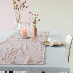 Halbach Tischläufer washed denim, Baumwoll-Optik, 44cmx160cm