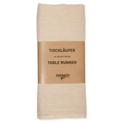 Halbach Tischläufer sand, Baumwoll-Optik, 44cmx160cm