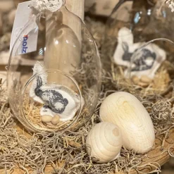 Holz Ei natur, Naturholzei Osterei Natur, 6cm