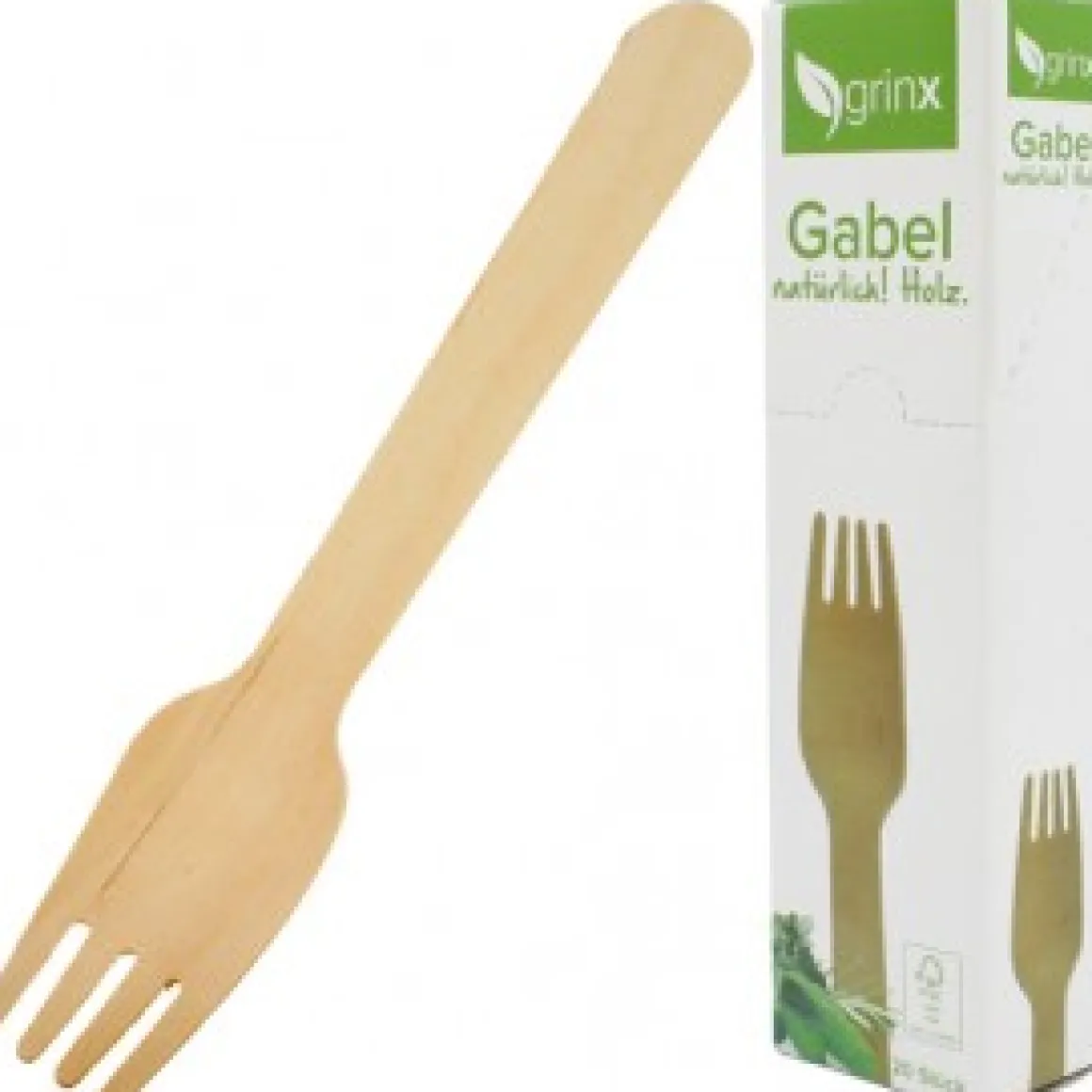 Holzbesteck Gabel 20 St.