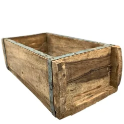Holzkiste Ziegelform, Holzkasten Antik-look, 32x14cm