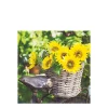 Home Fashion Papierservietten Sonnenblumen, Sunny Flower, 25x25cm