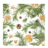 Home Fashion Papierservietten Weihnachten Pinien, Pine and more, 33x33cm
