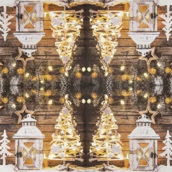 Home Fashion Papierservietten Weihnachten Landhaus weiß, Bright Christmas, 33x33cm