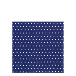 Home Fashion Papierservietten Dots, Punkte dunkelblau-weiß, 25x25cm