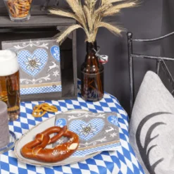 Home Fashion Papierservietten Landhaus, Hirsch und Edelweiß, Warm Welcome, 33x33cm