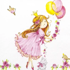 Home Fashion Papierservietten Prinzessin, 33x33cm