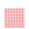 Home Fashion Papierservietten Karo rot, rot-weiß kariert, 25x25cm