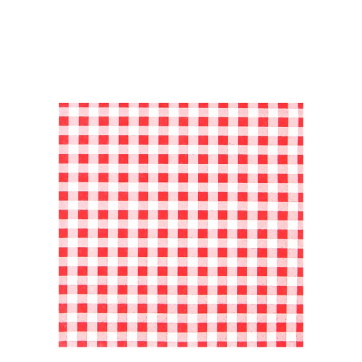 Home Fashion Papierservietten Karo rot, rot-weiß kariert, 25x25cm