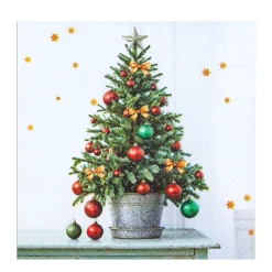 Home Fashion Papierservietten Weihnachten Weihnachtsbaum Cute Tree, 33x33cm