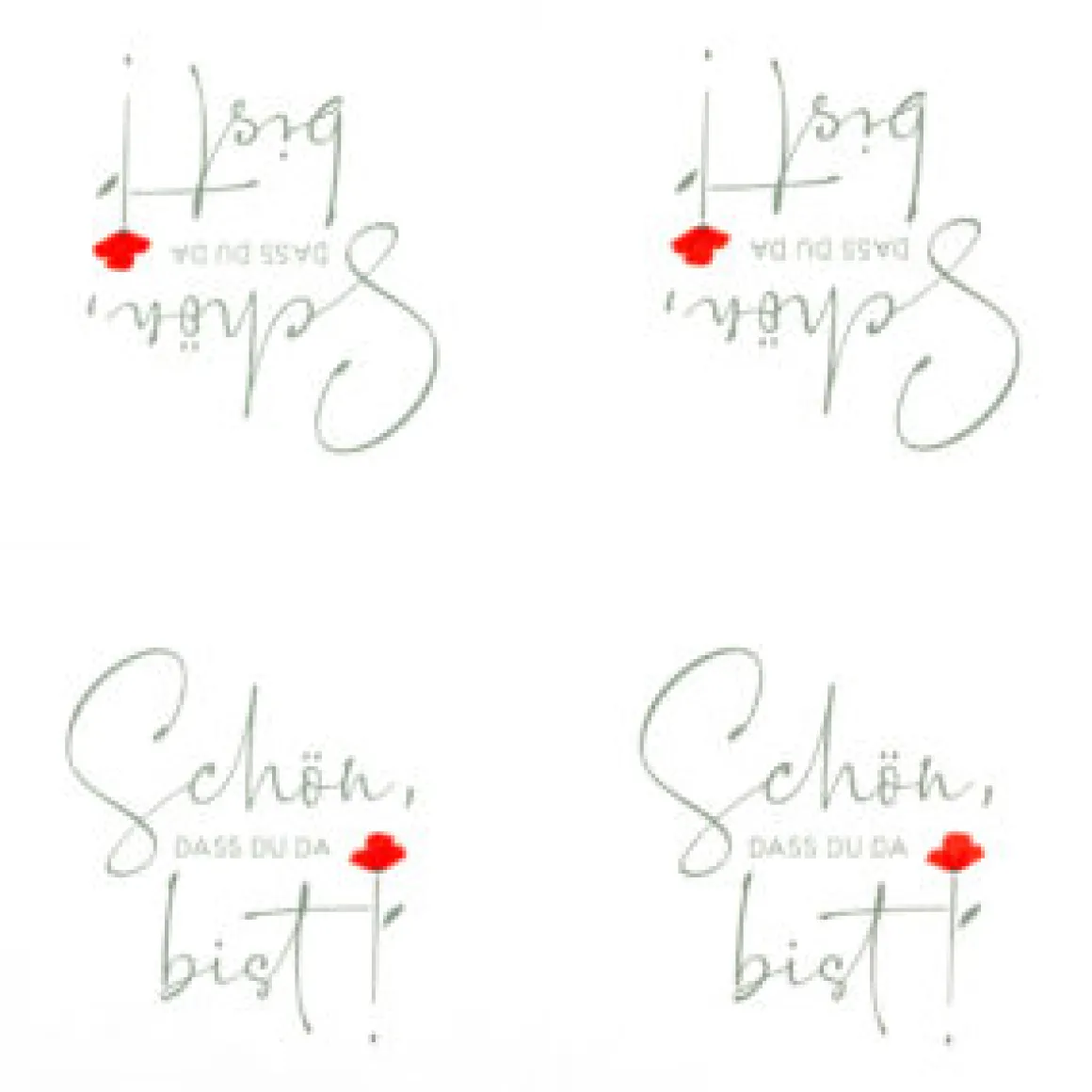 Home Fashion Papierservietten mit Spruch: Schön, dass du da bist, 33x33cm