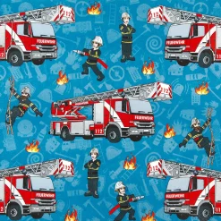 Home Fashion Papierservietten Kinder Feuerwehr, 33x33cm