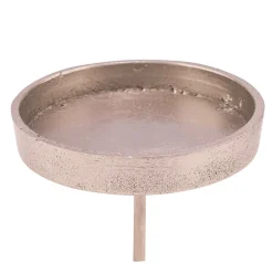 Kerzenhalter, Adventsstecker platin-silber, 10x10cm, Aluminium