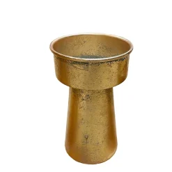 Kerzenhalter Weihnachten Antik, Metallkerzenhalter antik gold used look, 19cm