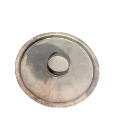 Kerzenhalter Simplycity, Zink Kerzenhalter, Teelichthalter grau used look, Ø15cm, Ib Laursen