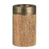 Kerzenspitzer für 1,3 und 2,2cm Kerzen, Holzbehälter-Metall, Ib Laursen