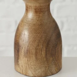 Kerzenständer Caconda, Kerzenständer aus Holz, gedreht, 23cm, Mangoholz, Boltze Home Collections