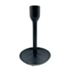 Kerzenständer mit Schale, schwarz, 18cm, Metall