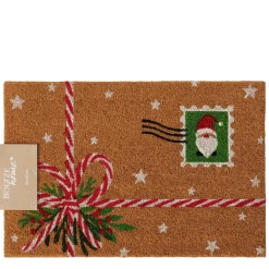Kokos Fussmatte Julebrev, Matte Weihnachtspost, 60cm, Boltze Home Collections