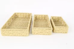 Korb Natur, geflochten rechteckig, 25x11cm