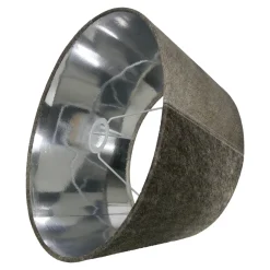 Kuhfell Lampenschirm, schwarz-weiß, konische Form, 40cm, Mars & More