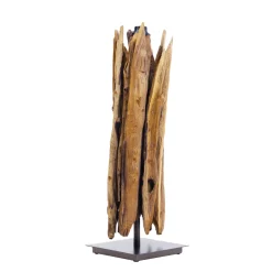 Lampenfuß Wary Treibholz , Naturholz Lampenfuß, 65cm, Light & Living