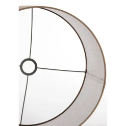 Lampenschirm Caden beige, Lampenschirm Zylinder 40x40x30cm, Light & Living