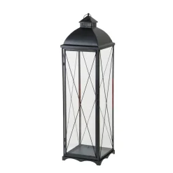 Laterne Florida, Metallaterne mit Metalldach, 30x110cm, Boltze Home Collections