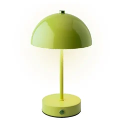 LED Tischlampe grün, Pilzform, 25cm
