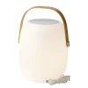 LED Tischleuchte mit Lautsprecher, Gartenlicht aufladbar, warmes weiß, outdoorgeeignet, 21x32cm