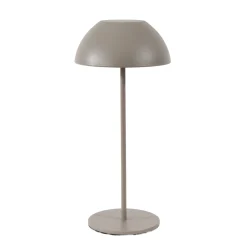 LED Tischlampe Touch taupe, Tischleuchte Pilzform dimmbar, 28cm