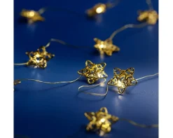 Lichterkette, Micro LED Deko Stern Stangbeleuchtung, warmes weiß, 20 LED, 190cm, Lumineo