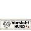 Metall Schild mit Spruch: Vorsicht Hund, 30x10cm, Hänger, Gerrys Garden