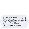 Metall Schild mit Spruch: Wir mussten die Kinder weggeben.., 35x15cm, Gerrys Garden