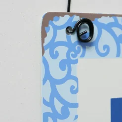 Metallschild mit Spruch: Hotel Mamma, Schild Capri blau, Hänger, Boltze Home Collections