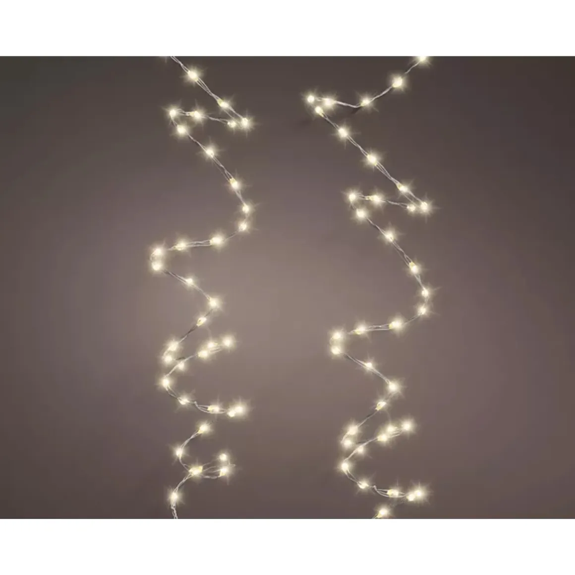 Micro LED Lichterkette, Strangbeleuchtung warmes weiß, 60 LED, 295cm, Lumineo