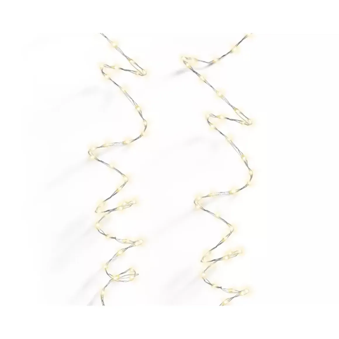 Micro LED Lichterkette, Strangbeleuchtung warmes weiß, 100 LED, 495cm, Lumineo