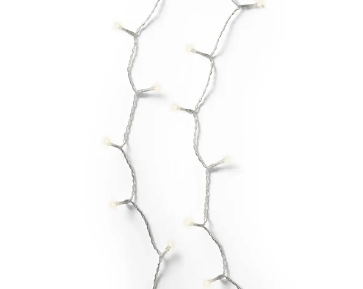 Micro LED Lichterkette, warmes weiß, 48 LED, 350cm, Batteriebetrieb, Lumineo