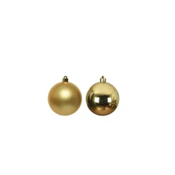 Mini Weihnachtsbaumkugeln aus Glas, gold glanz/matt, Ø2,5cm, 24St/Box, Decoris