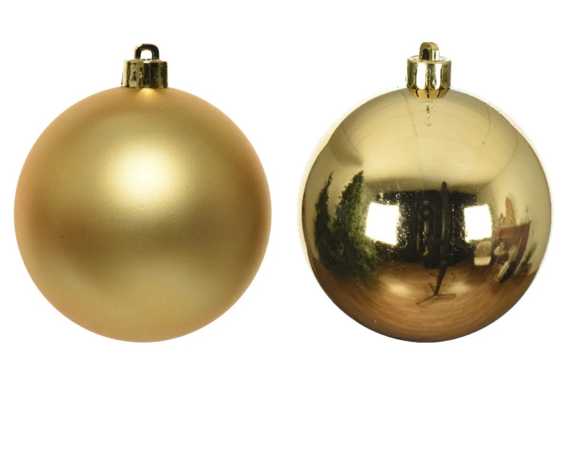Mini Weihnachtsbaumkugeln aus Glas, gold glanz/matt, Ø3,5cm, 16St/Box, Decoris